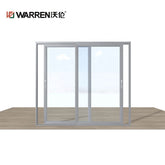 Warren 96Inch Patio Door NFRC Certifications Cheap Aluminum Heavy-duty Commercial Doors Soundproof Double Glazed Sliding Doors